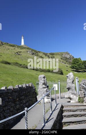 Das Hoad-Denkmal, Ulverston, wurde zum Gedenken an Sir John Barrow, einem Gründungsmitglied der Royal Geographical Society, errichtet Stockfoto