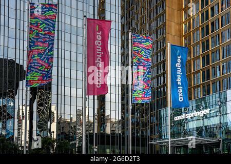 Der Neue Axel Springer Verlag In Der Zimmerstraße In Berlin Stockfoto