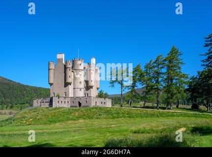 Braemar Castle, Braemar, Aberdeenshire, Schottland, Großbritannien Stockfoto