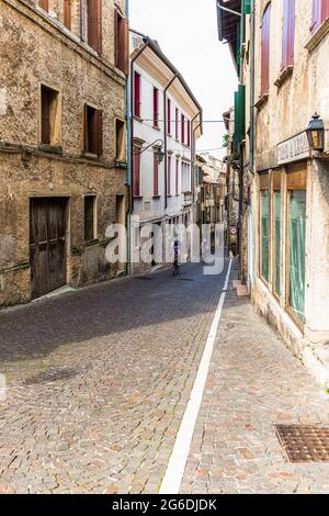 Italien Venetien Asolo Via Canova Stockfoto