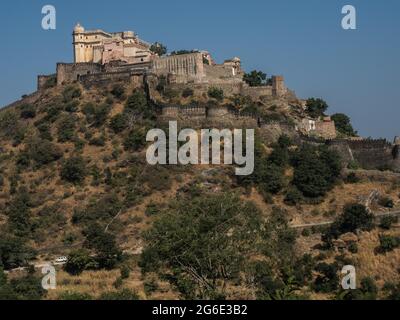 Kumbhalgarh Fort, Rajasthan, Indien Stockfoto