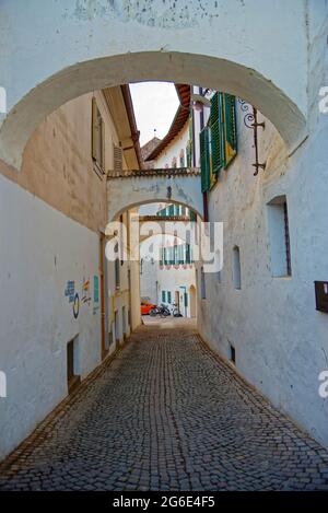 Idyllische Passeierallee, Meran, Trentino-Südtirol, Italien Stockfoto