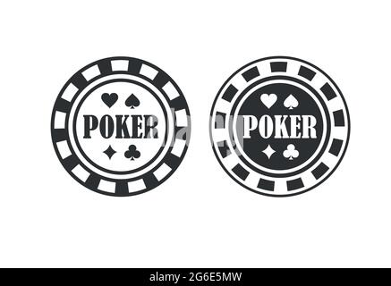 Poker Chip Queen SVG, Texas Holdem, Clubs, die Karten spielen, Glücksspiel, Casino-Wetten Stock Vektor