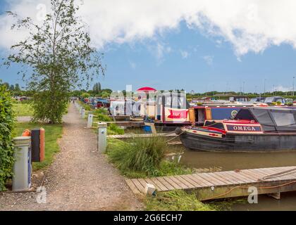 Droitwich Spa Marina, Droitwich, Worcestershire, England. Stockfoto