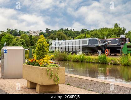 Droitwich Spa Marina, Droitwich, Worcestershire, England. Stockfoto