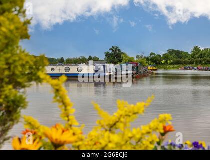 Droitwich Spa Marina, Droitwich, Worcestershire, England. Stockfoto