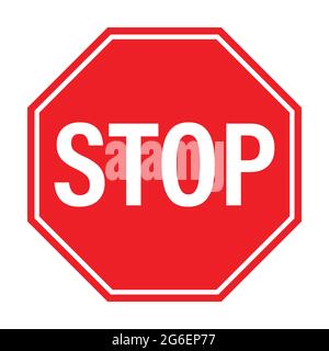 Stop Traffic Zeichen Symbolvektor für Grafik-Design, Logo, Website, Social Media, mobile App, ui-Abbildung Stock Vektor