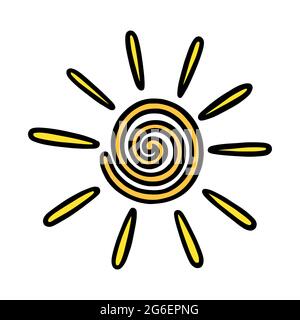 clipart sonne mit strahlende