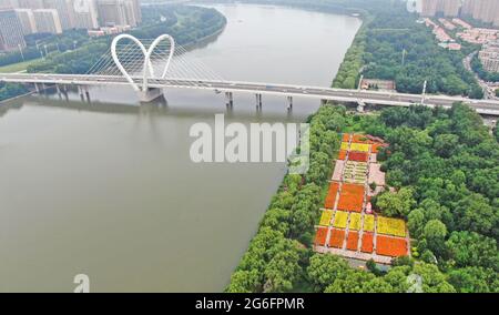 Shenyang, Chinas Provinz Liaoning. Juli 2021. Luftbild zeigt Shenshuiwan Park in Shenyang, nordöstlich der chinesischen Provinz Liaoning, 6. Juli 2021. Quelle: Yang Qing/Xinhua/Alamy Live News Stockfoto