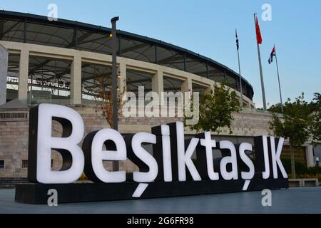 Stadion des Beşiktaş Sports Club. Stockfoto