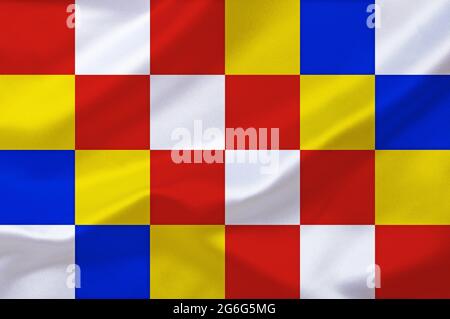 Flagge der Provinz Antwerpen, Belgien, Antwerpen Stockfoto