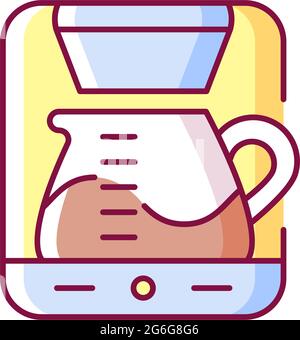 RGB-Farbsymbol des Tropfgeräts Stock Vektor