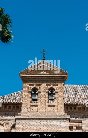 Die berühmte Synagoge von El Transito, heute ein ephardisches Museum in Toledo, Spanien. Stockfoto