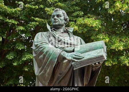 Denkmal für Martin Luther, Reformations-Denkmal, Berlin-Mitte, Berlin, Deutschland Stockfoto