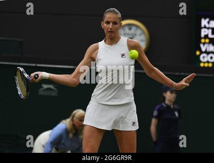 London, Großbritannien. Juli 2021. WIMBLEDON 2021 DAY 8 Quelle: Roger Parker/Alamy Live News Stockfoto