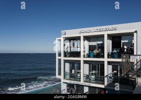 Bondi Icebergs Club, ein internationales Wahrzeichen, Bondi Beach, Sydney, Australien. Stockfoto