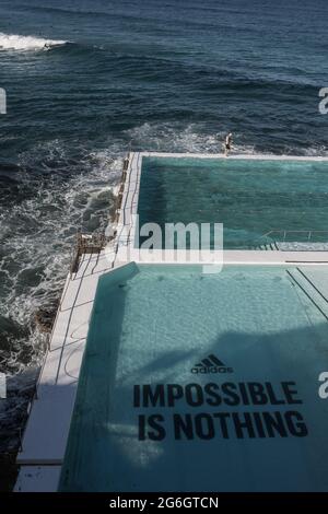 Bondi Icebergs Club, ein internationales Wahrzeichen, Bondi Beach, Sydney, Australien. Stockfoto