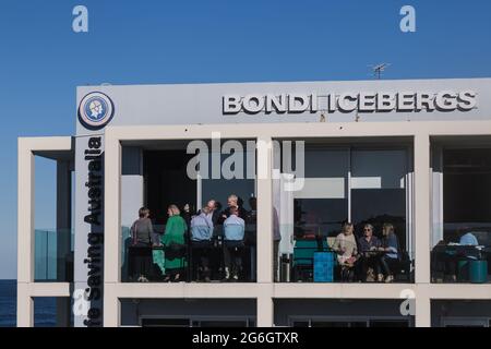 Bondi Icebergs Club, ein internationales Wahrzeichen, Bondi Beach, Sydney, Australien. Stockfoto