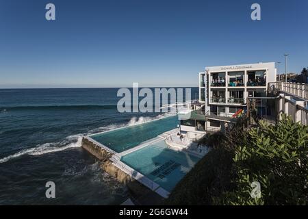 Bondi Icebergs Club, ein internationales Wahrzeichen, Bondi Beach, Sydney, Australien. Stockfoto