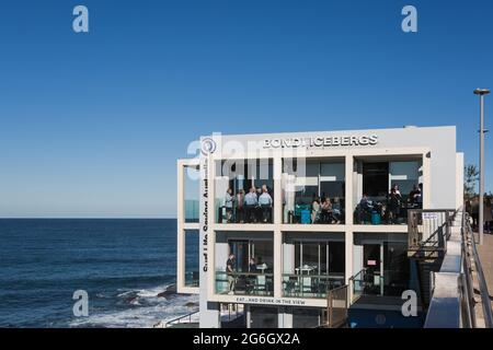 Bondi Icebergs Club, ein internationales Wahrzeichen, Bondi Beach, Sydney, Australien. Stockfoto