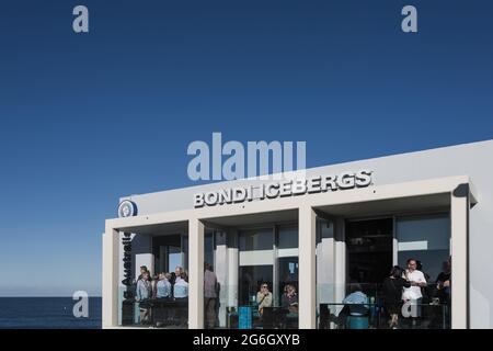 Bondi Icebergs Club, ein internationales Wahrzeichen, Bondi Beach, Sydney, Australien. Stockfoto