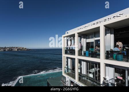Bondi Icebergs Club, ein internationales Wahrzeichen, Bondi Beach, Sydney, Australien. Stockfoto