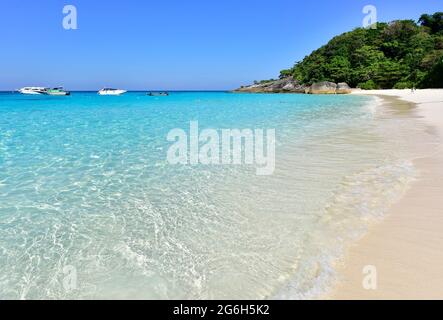 Schöner Strand Koh Miang Island No.4 im Mu Ko Similan Nationalpark, Phang Nga, Thailand Stockfoto