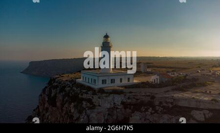 Schöner Nachmittag mit herrlichem Blick auf den Leuchtturm von Mola Stockfoto