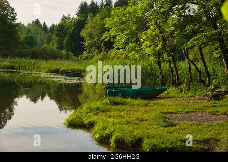 Wunderschöne Wasserfälle von Herisson im französischen jura Stockfoto