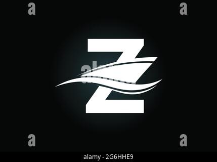 Großbuchstabe Z mit der Design-Vorlage für Schiff, Kreuzfahrt oder Boot-Logo, Stock Vektor