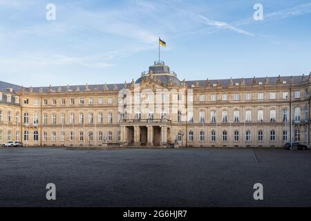 Stuttgart Neue Schlossfassade (Neues Schloss) - Stuttgart, Deutschland Stockfoto