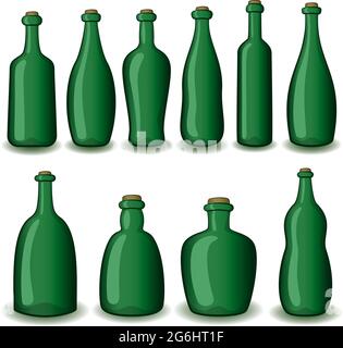 Flaschen-Set Stock Vektor