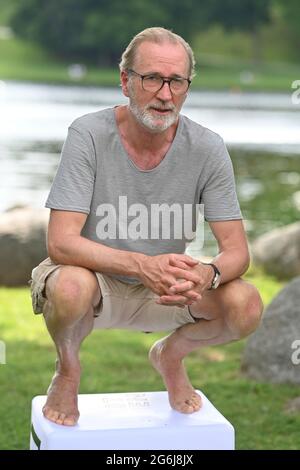 München, Deutschland. Juli 2021. Peter Lohmeyer (Schauspieler), Filmpremiere 'endlich Witwer-forever Young' beim Filmfest München am 6. Juli 2021. Kredit: dpa/Alamy Live Nachrichten Stockfoto