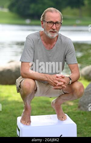 München, Deutschland. Juli 2021. Peter Lohmeyer (Schauspieler), Filmpremiere 'endlich Witwer-forever Young' beim Filmfest München am 6. Juli 2021. Kredit: dpa/Alamy Live Nachrichten Stockfoto