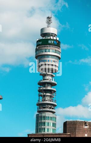 BT Tower in London im Jahr 2018 Stockfoto