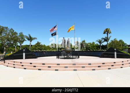 WESTMINSTER, KALIFORNIEN - 5. JULI 2021: Vietnam war Memorial im Sid Goldstein Freedom Park. Stockfoto