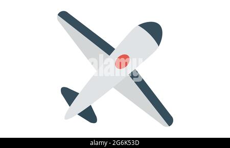 Flugzeug Symbol Ebene Zeichen Vektorbild Stock Vektor