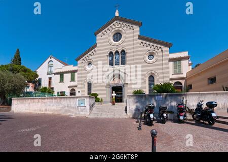 Italien, Ligurien, Alassio, Chiesa di Santa Maria degli Angeli, Kirche Stockfoto