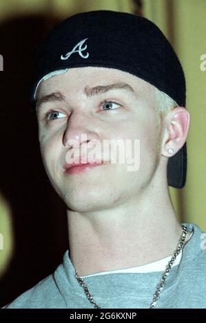 Mailand italien 1999-02-28 : NSYNC, Justin Timberlake während der Fotosession Stockfoto