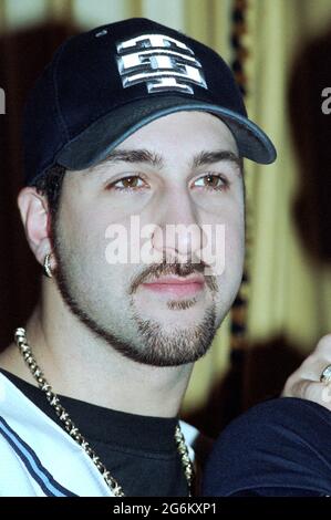 Mailand italien 1999-02-28 : NSYNC, Joey Fatone während der Fotosession Stockfoto