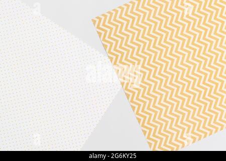 Pastellfarbene geometrische Papier abstrakte Textur Stockfoto