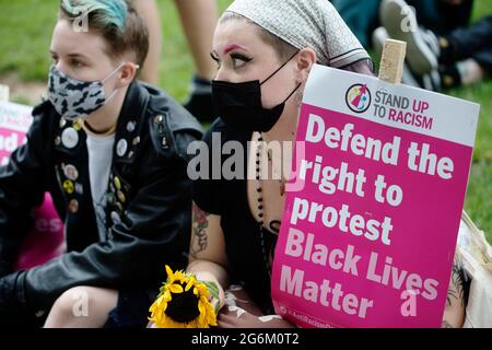 Westminster, London. Tötet die Bill-Kundgebung und Demonstration. Stockfoto