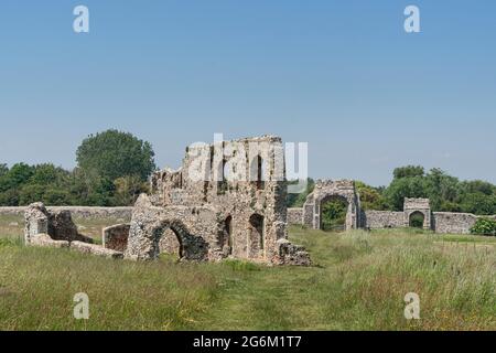 Greyfriars, ein Franziskanermönch in Dunwich in der englischen Grafschaft Suffolk Stockfoto