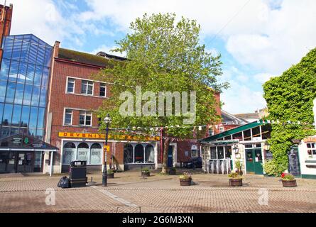 Hope Square in der Weymouth Old Town, Dorset, England. Stockfoto