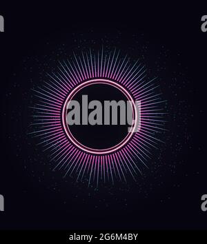 Equalizer für Musik mit Schallwellen mit Musikwellen, Musik Hintergrund Equalizer Vektor-Konzept. Abstraktes buntes Cover für Musikposter und BA Stock Vektor