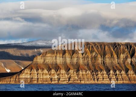 Landschaften Spitzbergen, Norwegen, Arktis Stockfoto