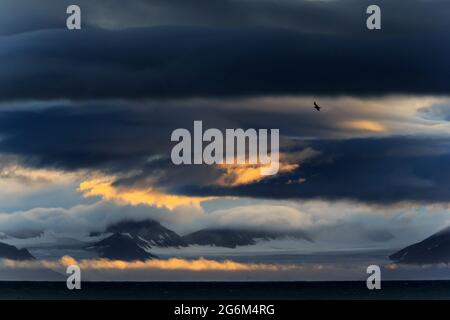 Landschaften Spitzbergen, Norwegen, Arktis Stockfoto