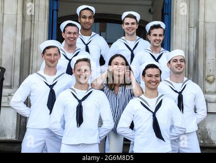 Sutton Foster, Anything Goes, Theatre Photocall vor der Eröffnung im Barbican Theatre, London, Großbritannien, 06. Juli 2021, Foto von piQtured Stockfoto