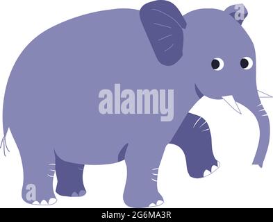 Illustration eines freundlichen Elefanten Stock Vektor