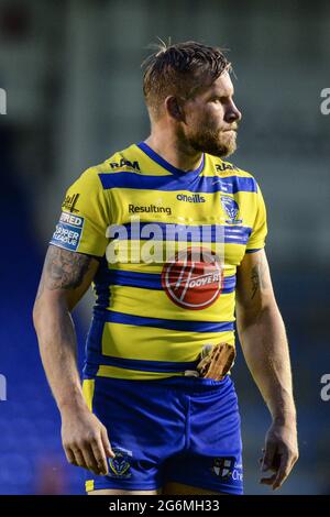 Warrington, England - 5. Juli 2021 - Mike Cooper (10) von Warrington Wolves während der Rugby League Betfred Super League Warrington Wolves gegen Leeds Rhinos im Halliwell Jones Stadium, Warrington, Großbritannien Dean Williams/Alamy Live Stockfoto